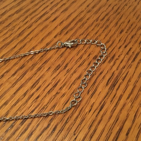 “Best” Silver Necklace with Silver Stud Jewel - Picture 5 of 7